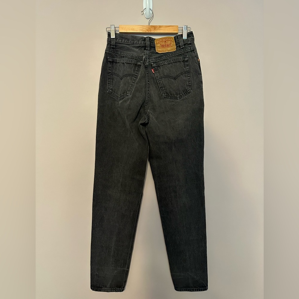 Vintage Levis Black 17501-0660 Made in USA 90's Size 9M Denim Jeans